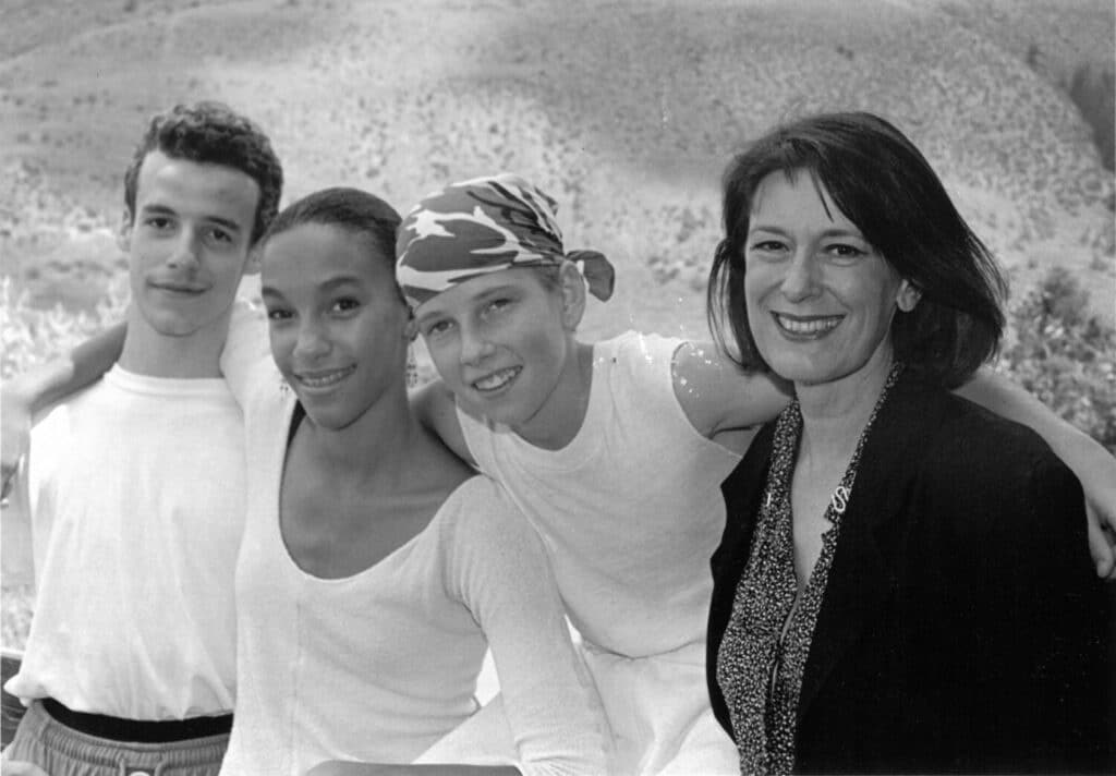 Katherine Kersten, at right, with young dancers from the early years of the Vail Dance Festival, then known as the Bolshoi Ballet Academy at Vail.